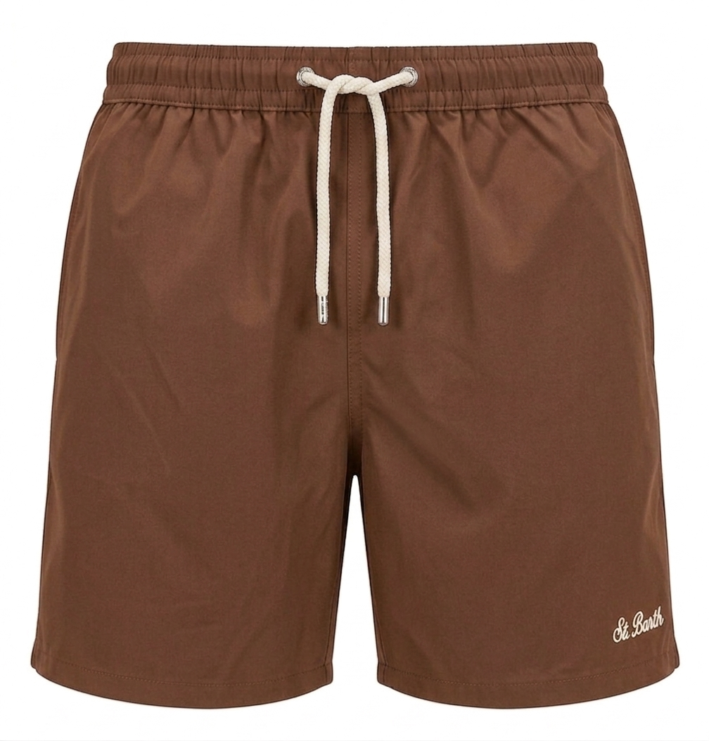 MC2 SAINT BARTH BOXER MARE COMFORT MARRONE 1811 EMB