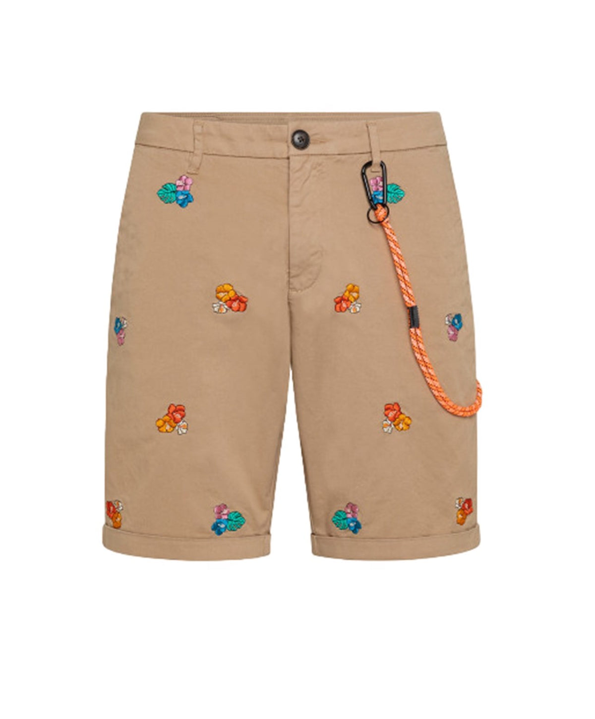 BERMUDA CHINO EMBROIDERY BEIGE