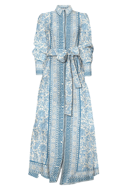 MC2 SAINT BARTH ABITO LUNGO JENSEN FANTASIA PAISLEY AZZURRO