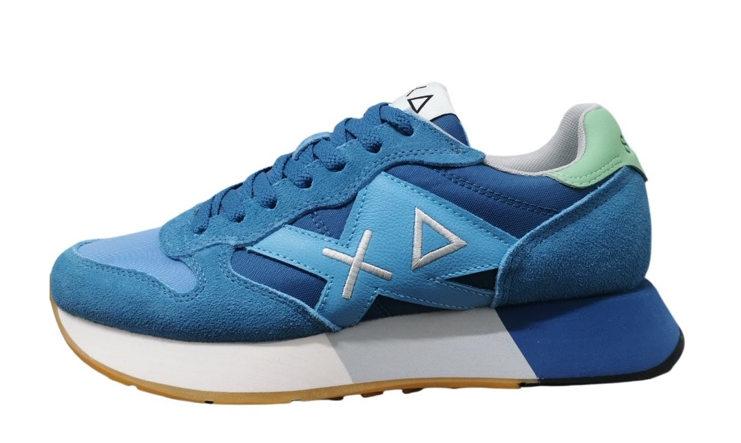 SUN68 SNEAKERS UOMO JAKI 2.0 BICOLOR AVIO AVIO SCURO