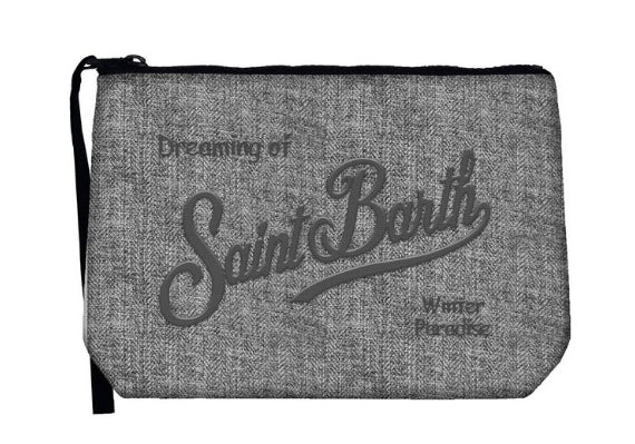 MC2 SAINT BARTH POCHETTE ALINE FLANNEL DA UOMO GREY MELANGE