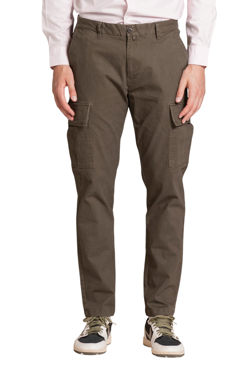 IMPURE NORMAN CARGO LONG IN TWILL COLORE MILITARY GREEN