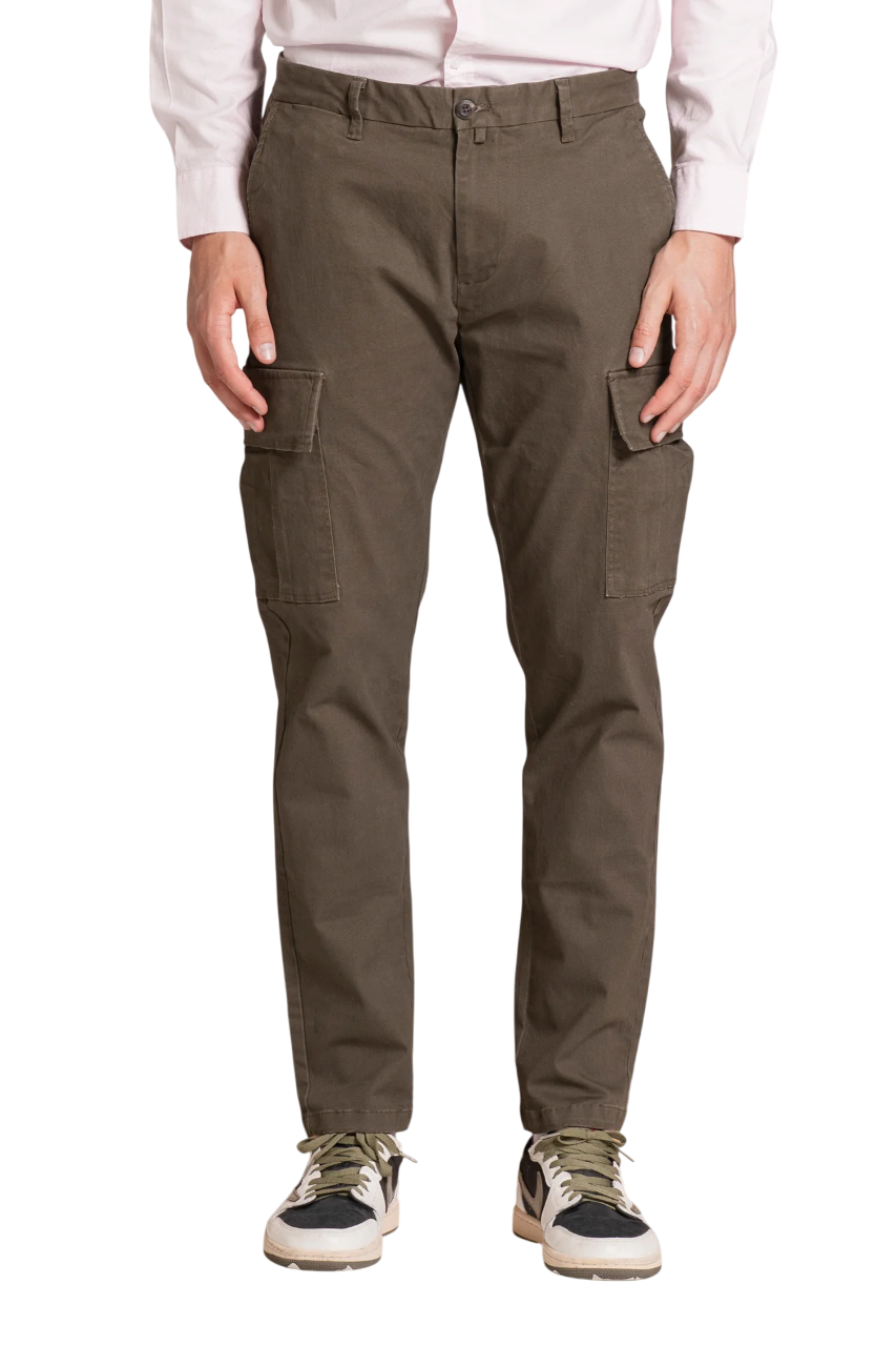 IMPURE NORMAN CARGO LONG IN TWILL COLORE MILITARY GREEN