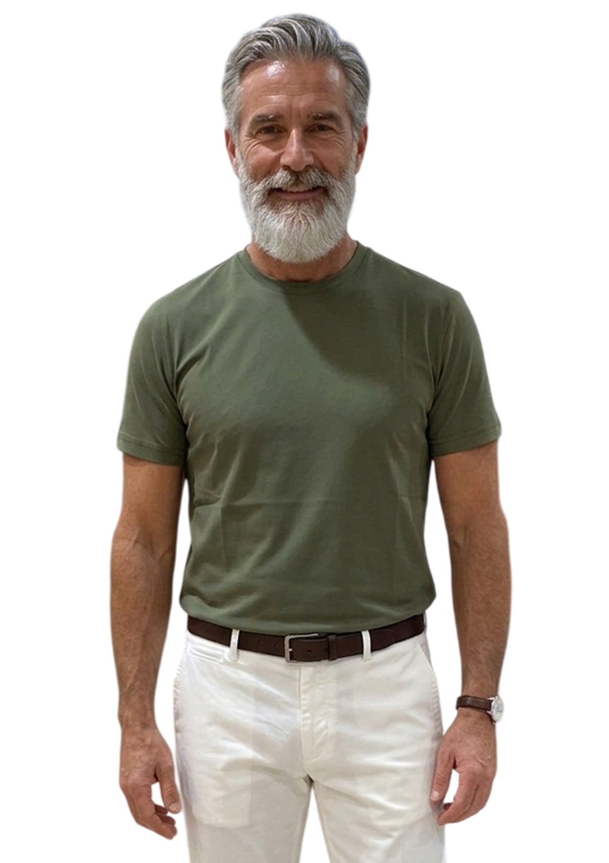 MARK MIDOR TSHIRT IN TESSUTO TECNICO TENCEL COLORE SALVIA