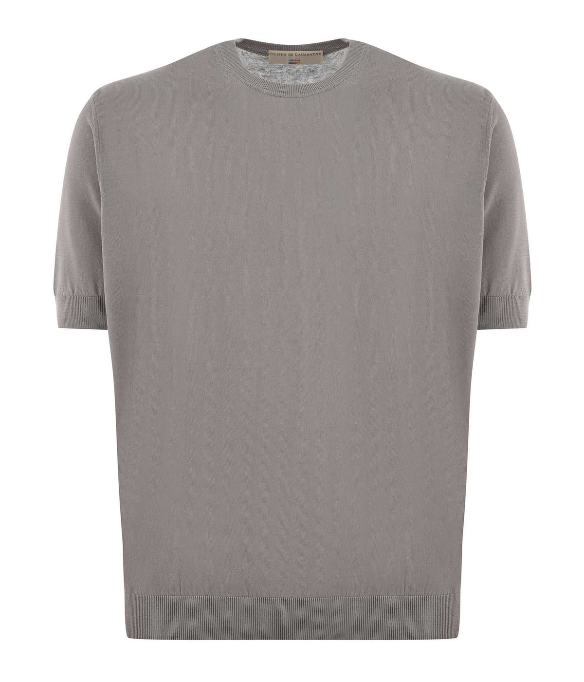FILIPPO DE LAURENTIIS T-SHIRT IN FILO DI COTONE COLORE CORDA