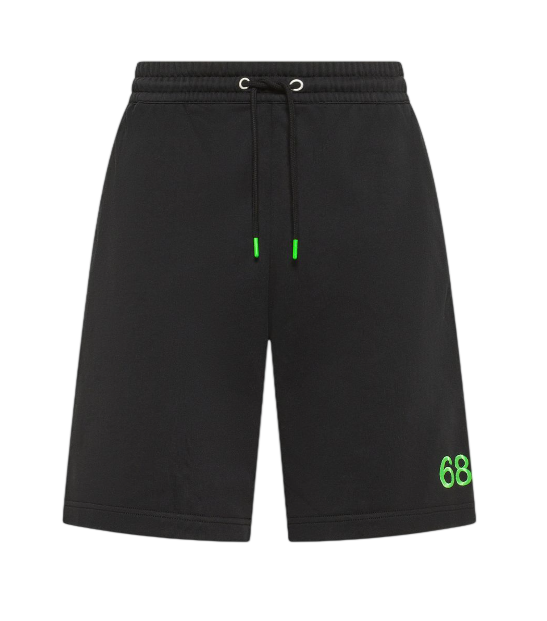 SUN68 UOMO BERMUDA IN FELPA DI COTONE NERO