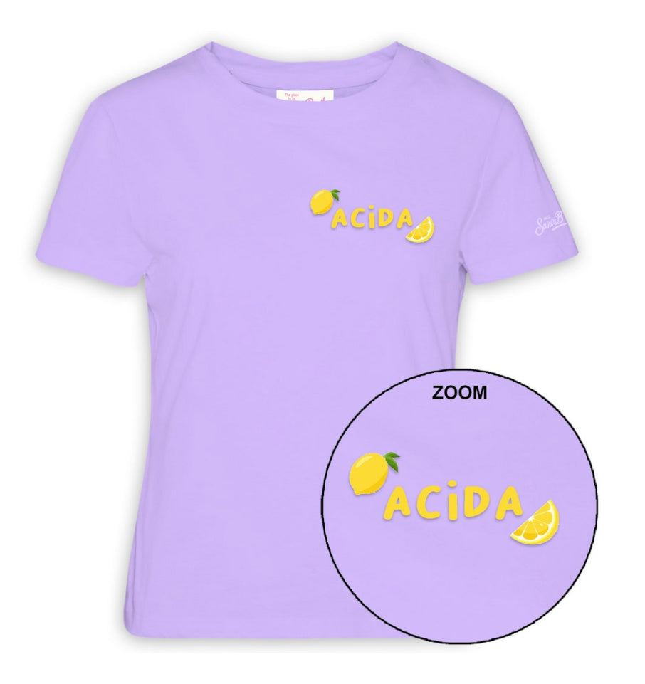 MC2 SAINT BARTH T-SHIRT DONNA EMILIE ACIDA LILLA