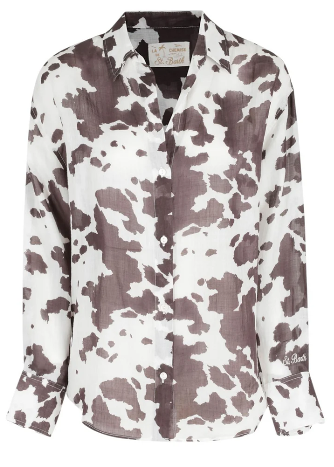 MC2 SAINT BARTH CAMICIA DONNA CRISTAL 01342L RAMIE COW WEST 1018