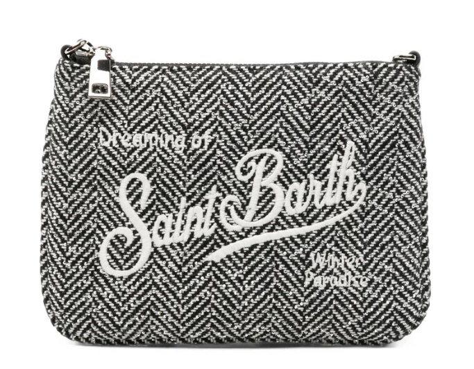 MC2 SAINT BARTH BORSA MINI PARISIENNE HERRINGBONE STRASS