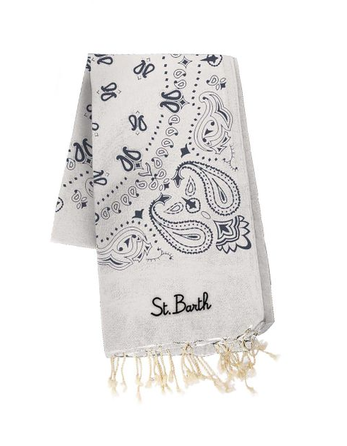 MC2 SAINT BARTH TELO MARE FOUTAS JACQUARD BIANCO
