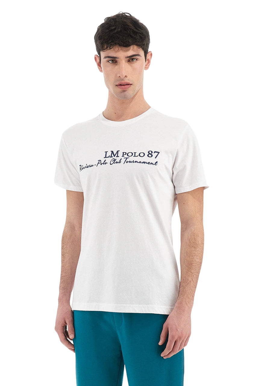 T-shirt riviera polo bianco