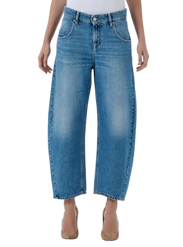 CYCLE JEANS DONNA AIDA CROP SUPER FITTED NAVY BLUE