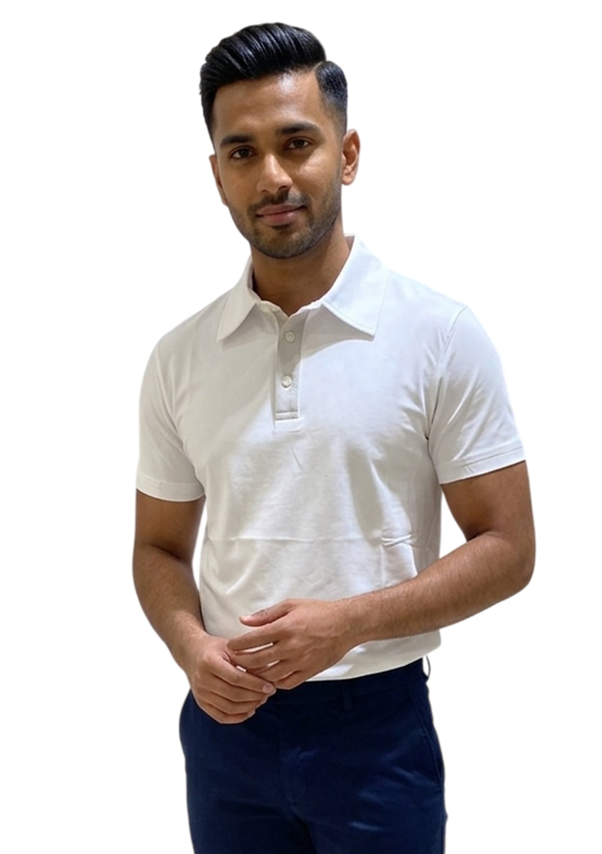 MARK MIDOR POLO IN TESSUTO TECNICO COLORE BIANCO