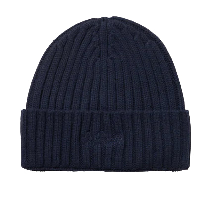 MC2 SAINT BARTH CAPPELLO DA UOMO IN CASHMERE A COSTE BLU NAVY