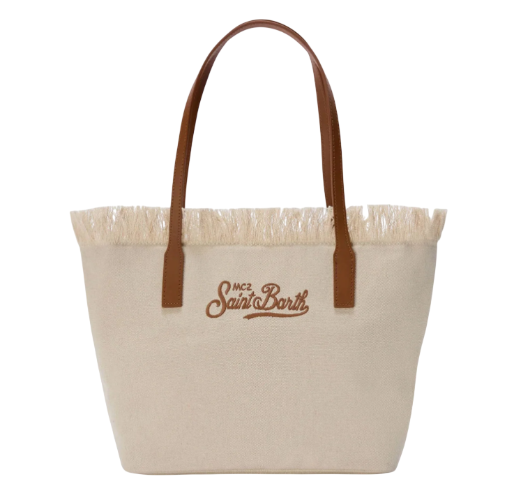 MC2 SAINT BARTH CITY BAG FRINGE BIANCO 1018 EMB