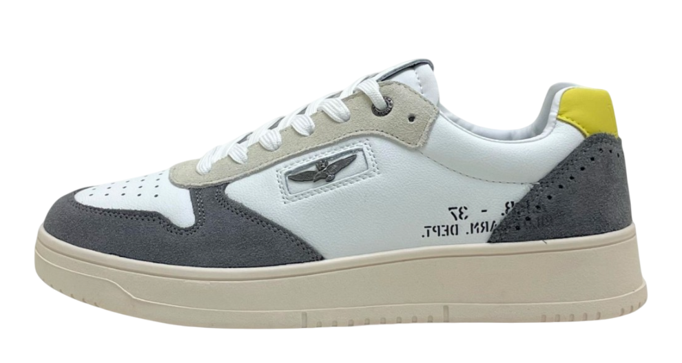 AERONAUTICA MILITARE SNEAKERS UOMO SC235PL244 OFF WHITE GRAY