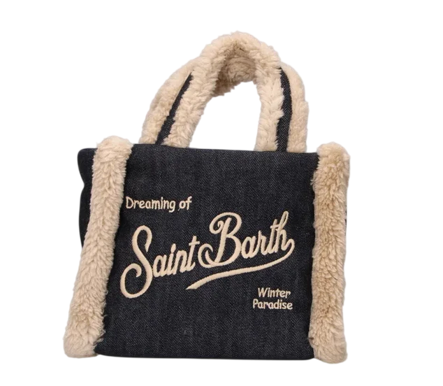 MC2 SAINT BARTH BORSETTA VANITY MINI SHERLING DENIM DARK