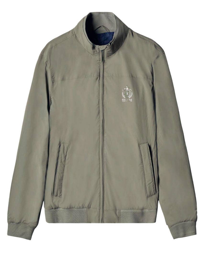 AERONAUTICA MILITARE SAILOR JACKET IN GABARDINA TECNICA VERDE MILITARE