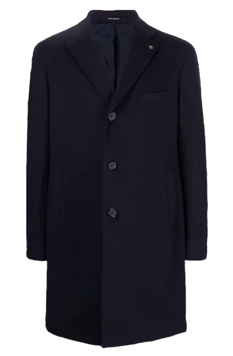 TAGLIATORE UOMO CAPPOTTO MONOPETTO BLU