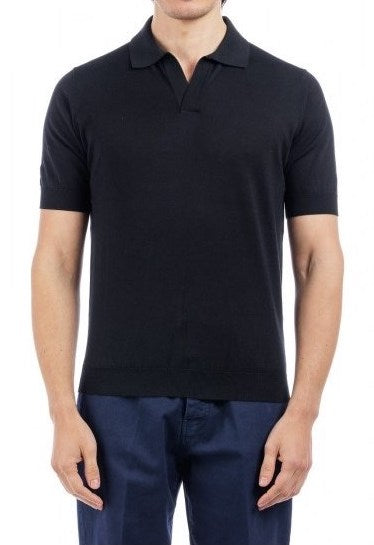 POLO IN FILO NERO