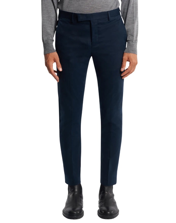 PT01 PANTALONI DIECI IN GABARDINA STRETCH COLORE BLU NAVY