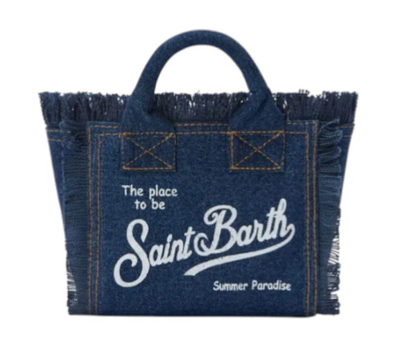 MC2 SAINT BARTH BORSA VANITY MINI IN DENIM SCURO