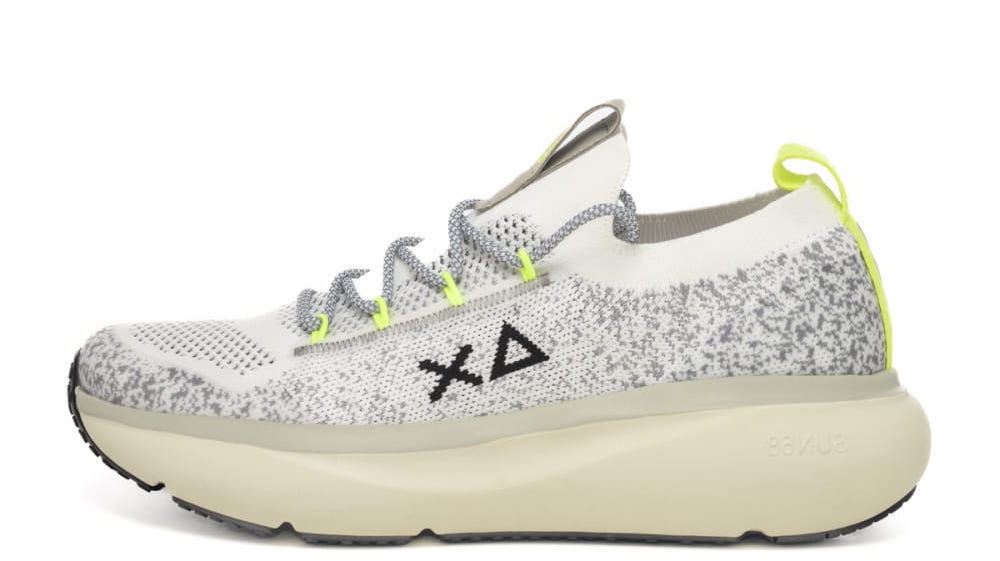 SUN68 SNEAKERS JUPITER KNIT BIANCO