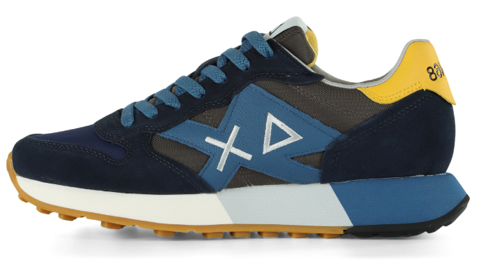 SUN68 SNEAKERS JAKI 2.0 BICOLOR NAVY BLUE INCHIOSTRO