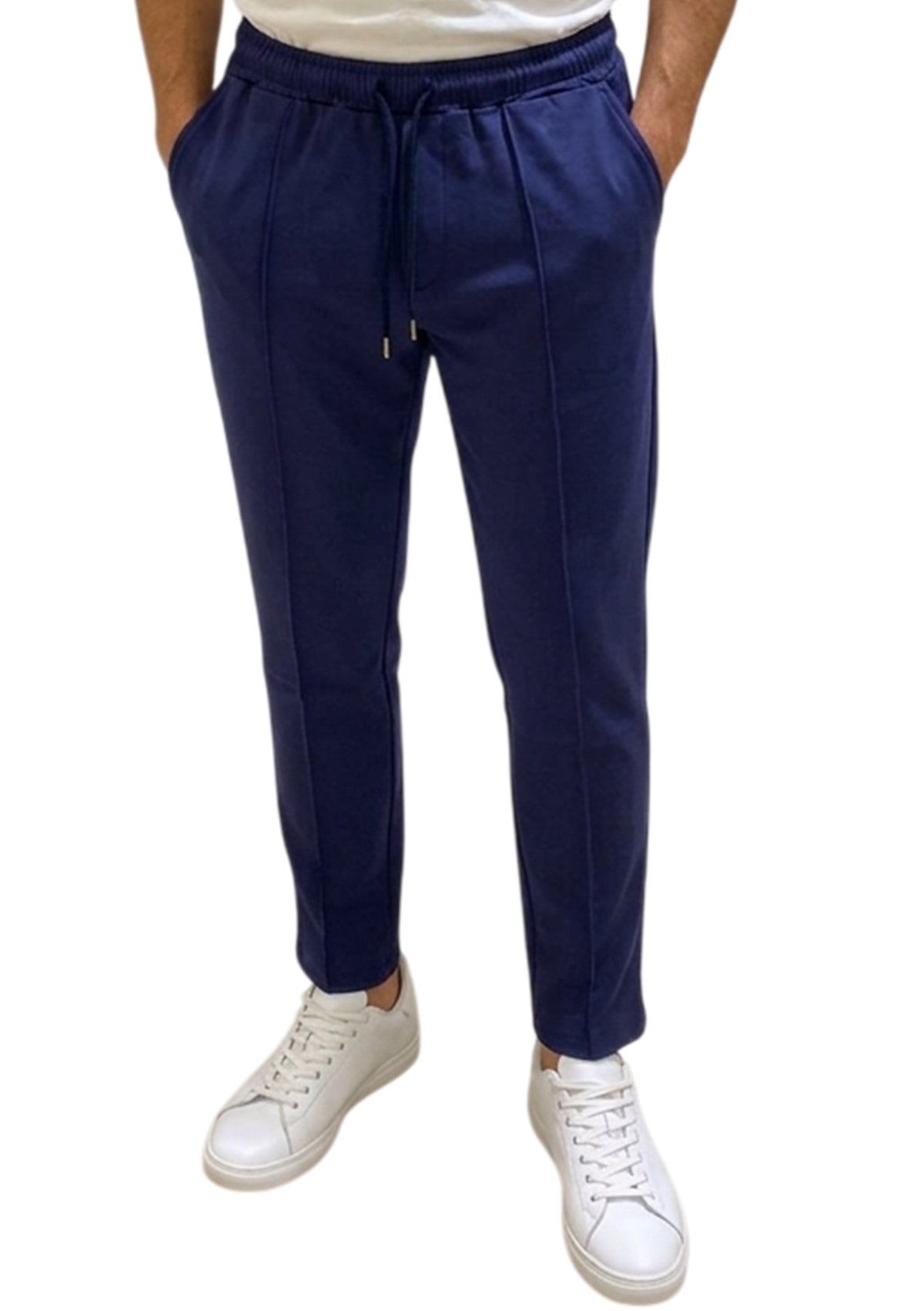 MARK MIDOR PANTALONI FELPATI COLORE BLU NAVY