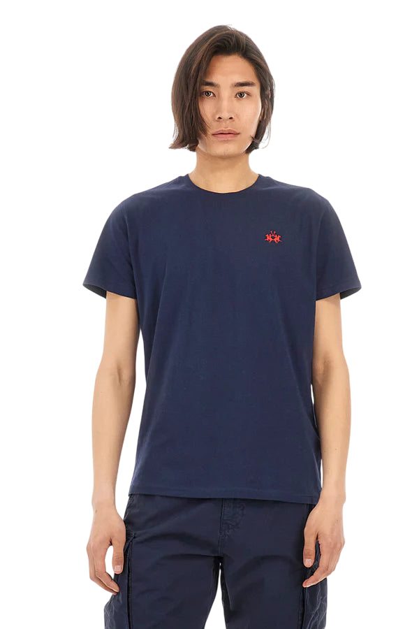 LA MARTINA T-SHIRT UOMO SERGE REGULAR FIT BLU