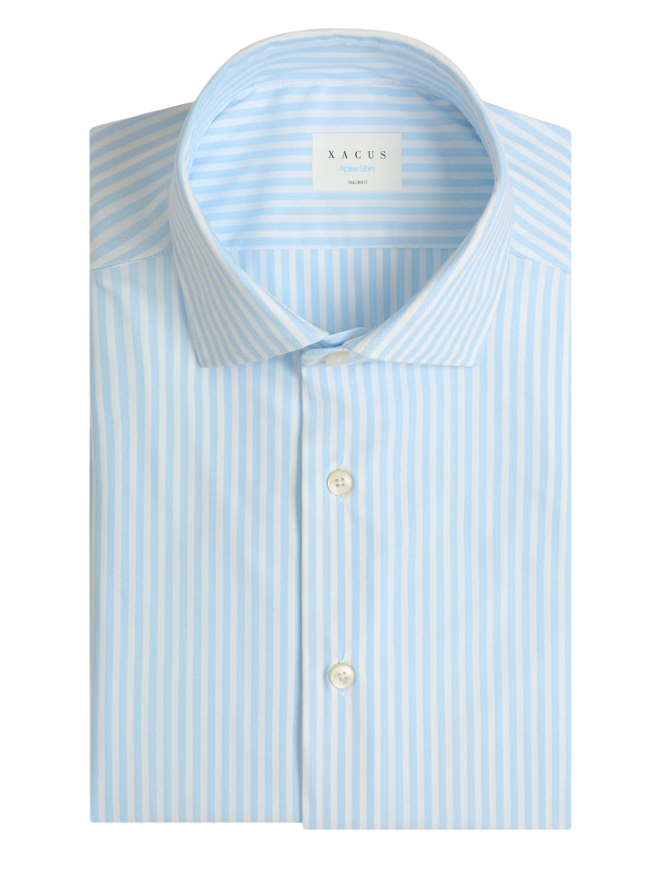 XACUS CAMICIA ACTIVE ARMATURATO RIGHE CELESTI