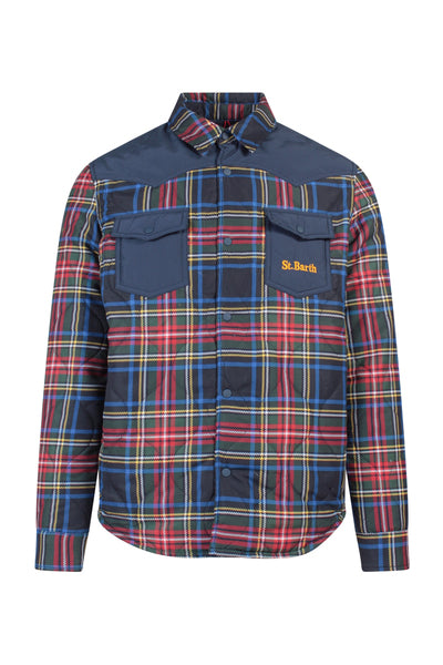 MC2 SAINT BARTH GIACCA CAMICIA IMBOTTITA TARTAN