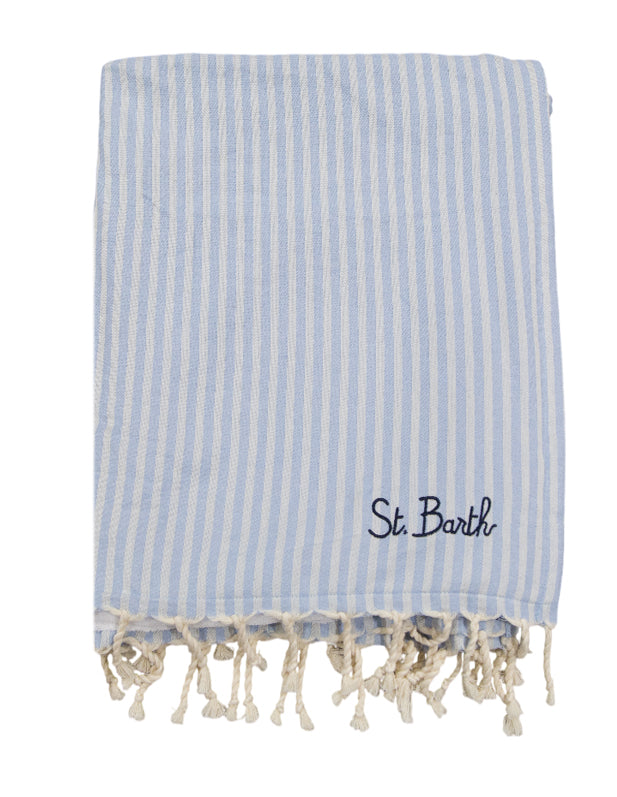 MC2 SAINT BARTH TELO MARE UOMO FOUTASPONGE A RIGHE CELESTI V31