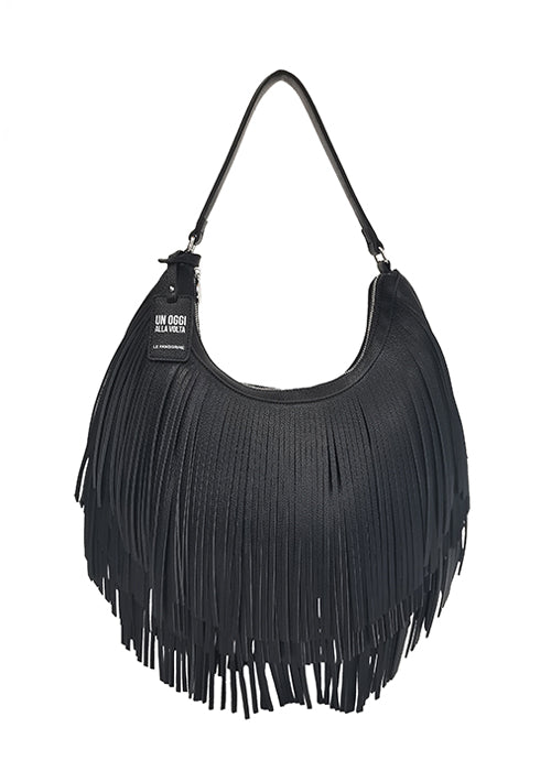 LE PANDORINE BORSA OGGI FRINGE BLACK