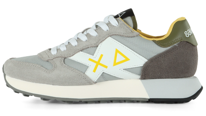 SUN68 SNEAKERS JAKI SOLID 2.0 GRIGIO CHIARO