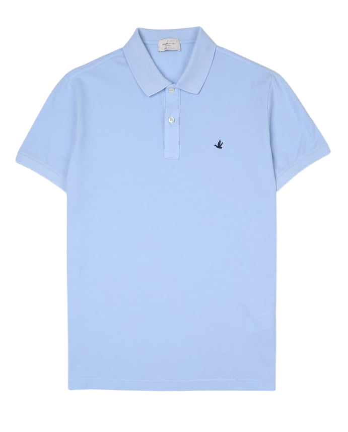 BROOKSFIELD POLO LIGHT IN PIQUE' DI COTONE IRIS