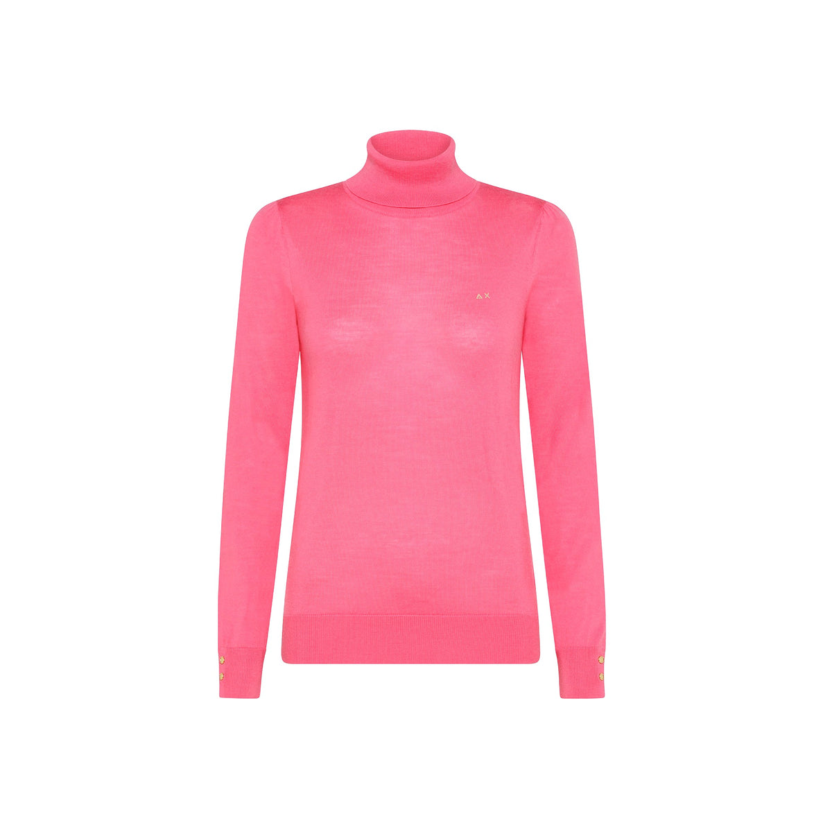 SUN68 WOMAN TURTLE NECK L/S FENICOTTERO