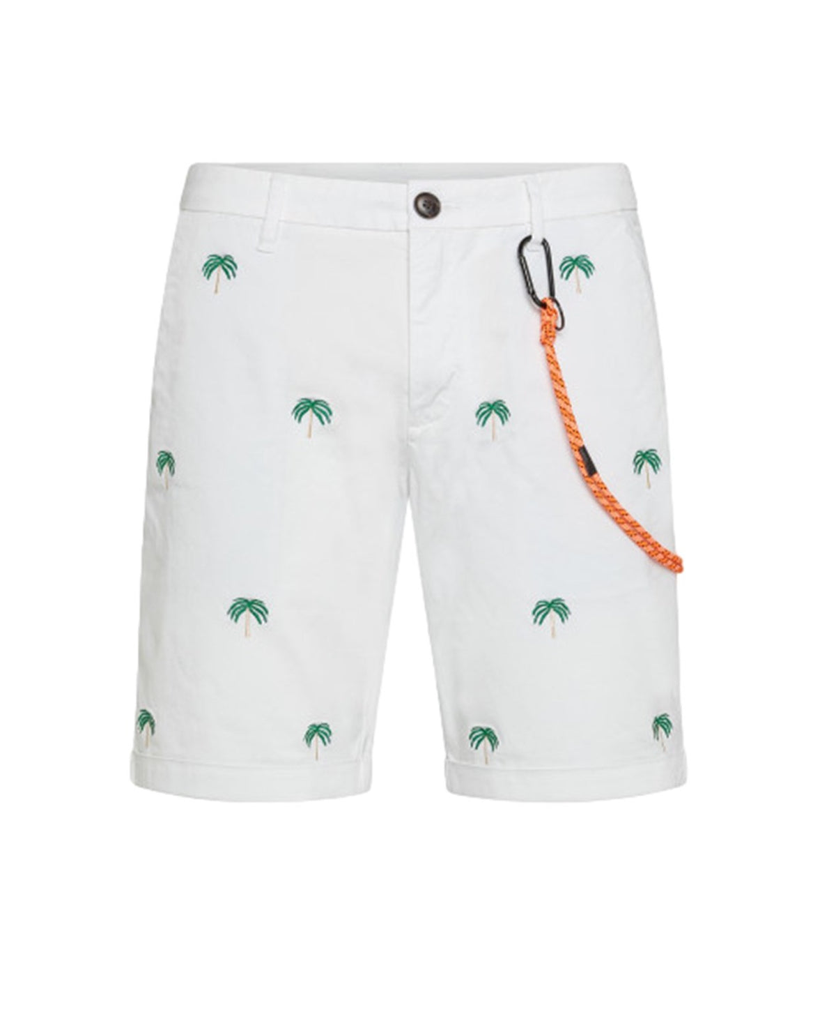 BERMUDA CHINO EMBROIDERY BIANCO