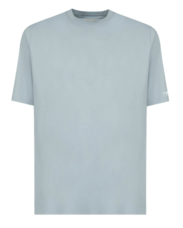PEOPLE OF SHIBUYA T-SHIRT SHIKO IN JERSEY ELASTICIZZATO COLORE LIGHT BLUE