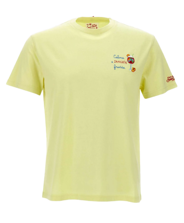 MC2 SAINT BARTH T-SHIRT PORTOFINO CALMA SANGRIA GIALLO