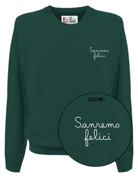 MC2 SAINT BARTH UOMO MAGLIA PULLOVER  SANREMO FELICI VERDE