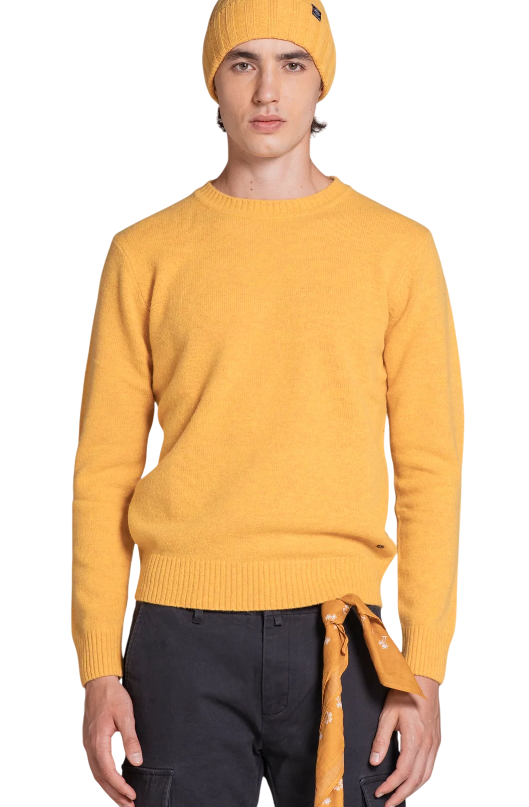 IMPURE MAGLIONE CHARLIE SWEATER IN LAMBSWOOL YELLOW