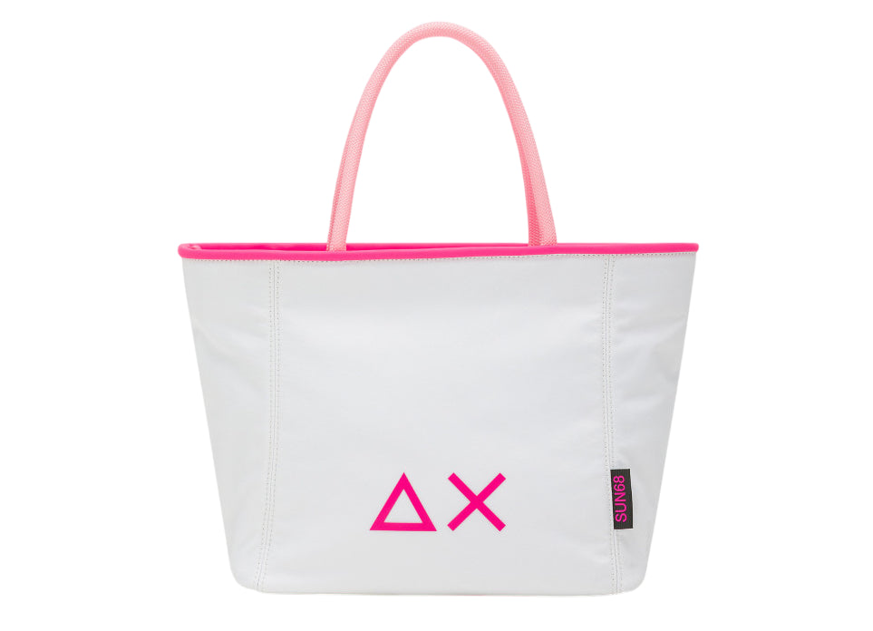 SUN68 BORSA MARE MEDIUM BAG BIANCO
