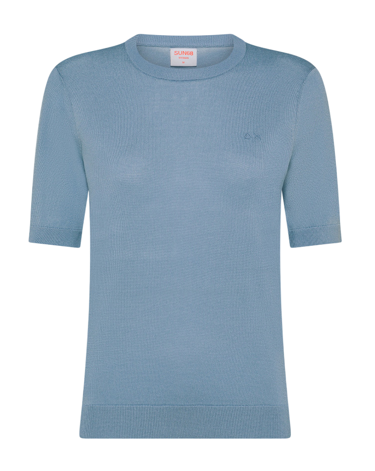SUN68 T-SHIRT DONNA SWEATER AVIO