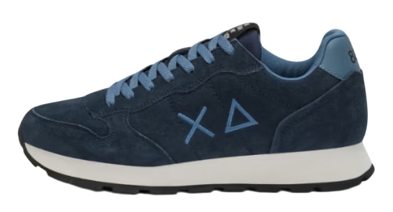 SUN68 SNEAKERS UOMO TOM SUEDE SCAMOSCIATO NAVY BLUE