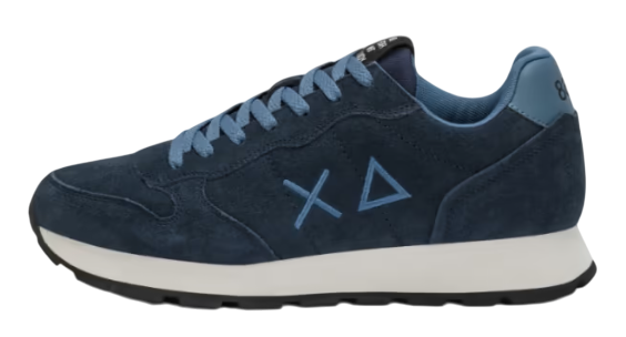 SUN68 SNEAKERS UOMO TOM SUEDE SCAMOSCIATO NAVY BLUE
