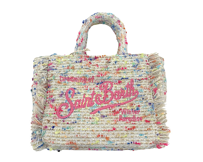 MC2 SAINT BARTH MINI BORSA VANITY TWEED MULTICOLOR