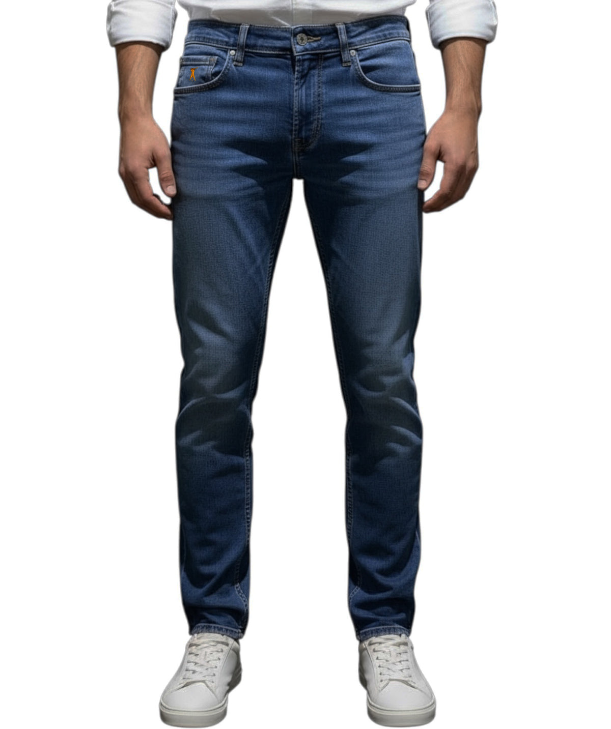 MARK MIDOR JEANS DEAN DUBLIN IN COTONE COLORE DENIM