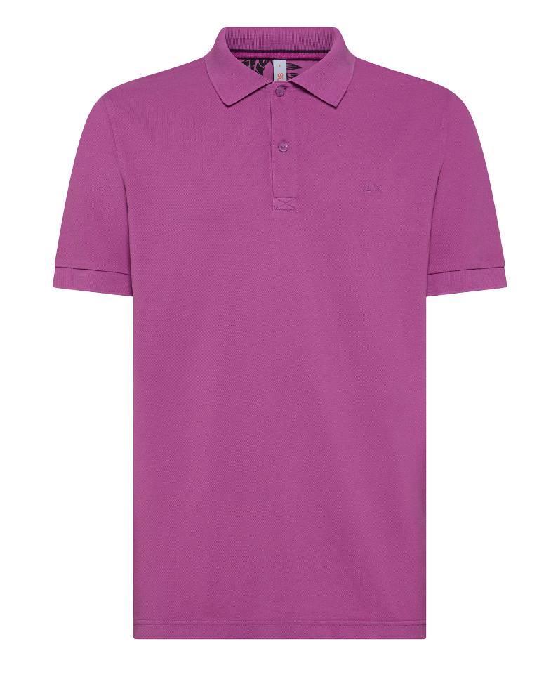SUN68 UOMO POLO COLD DYE CICLAMINO