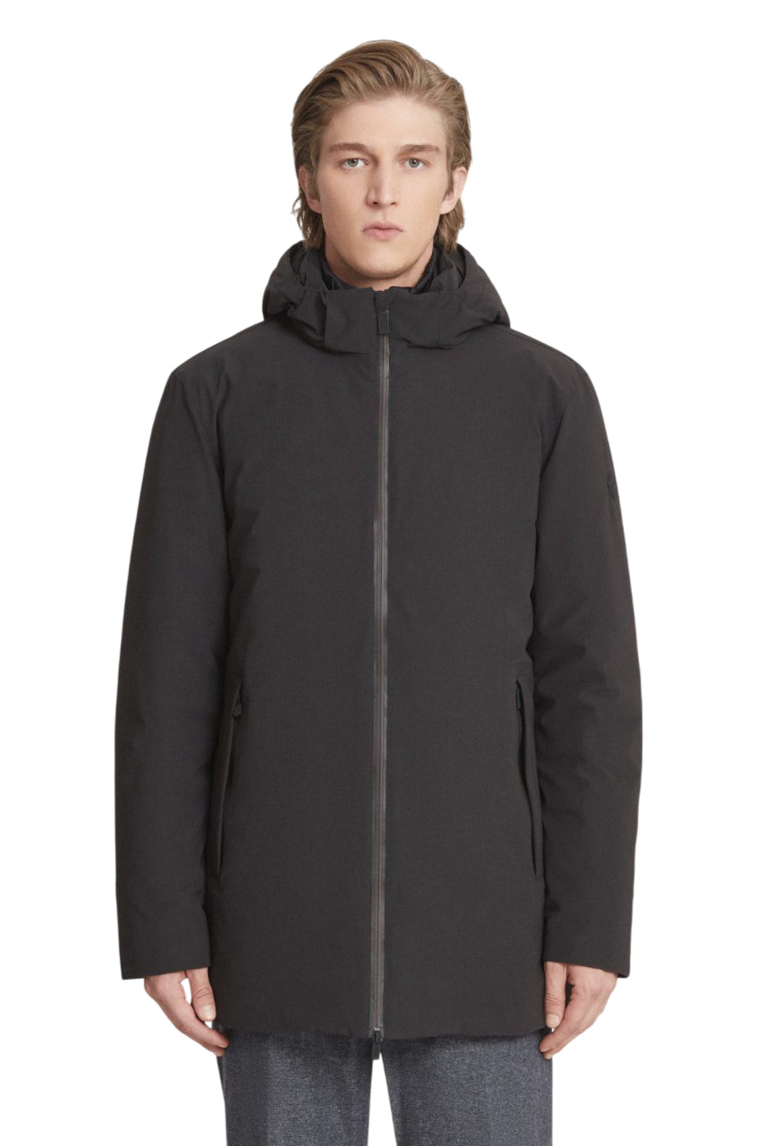 CIESSE PIUMINI GIACCA IMBOTTITA GANDAL IN SOFTSHELL JET BLACK